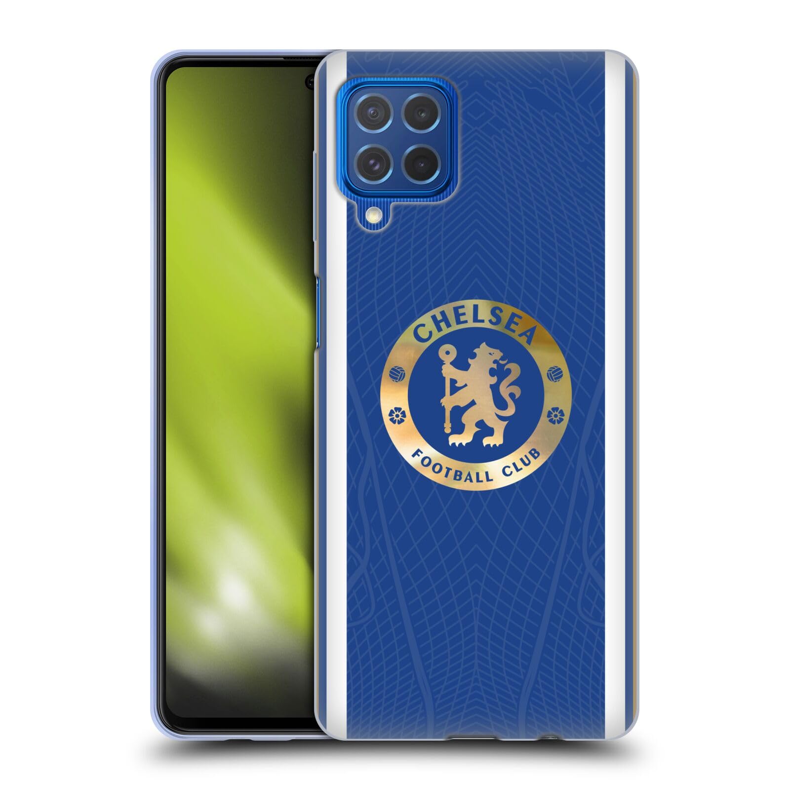 Head Case Designs Officially Licensed Chelsea Football Club Home 2023/24 Kit Gel Case [Military Grade Protection] Compatible With Samsung Galaxy M62 (2021)