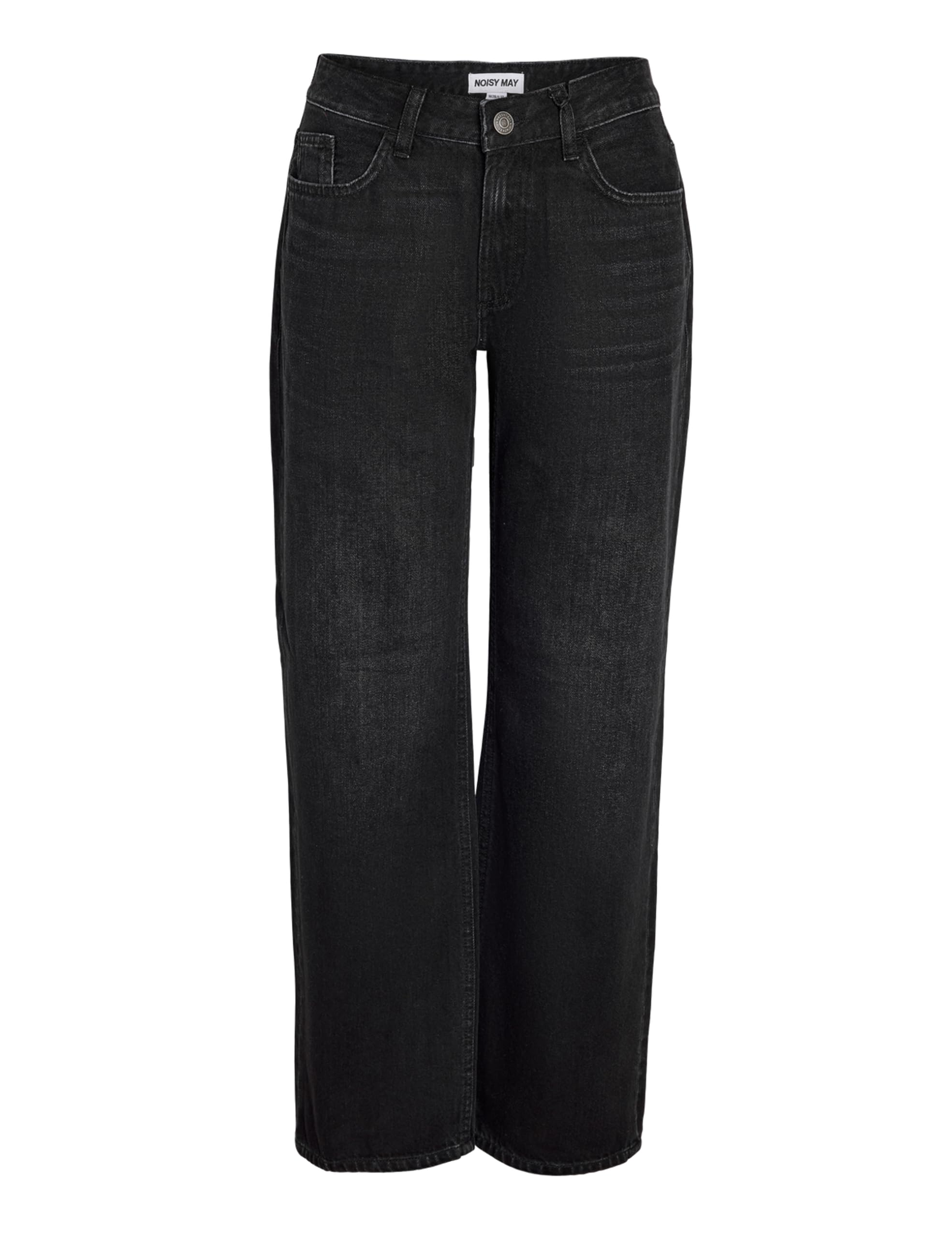 Noisy May Women's Nmcleo Mw Straight Jeans Az498Bl Noos Nmcleo Mw Straight Jeans Az498bl Noos, Black Denim, 28W x 34L