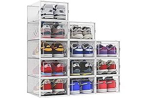 SESENO 12 Pack Drawer Shoe Box Organizer