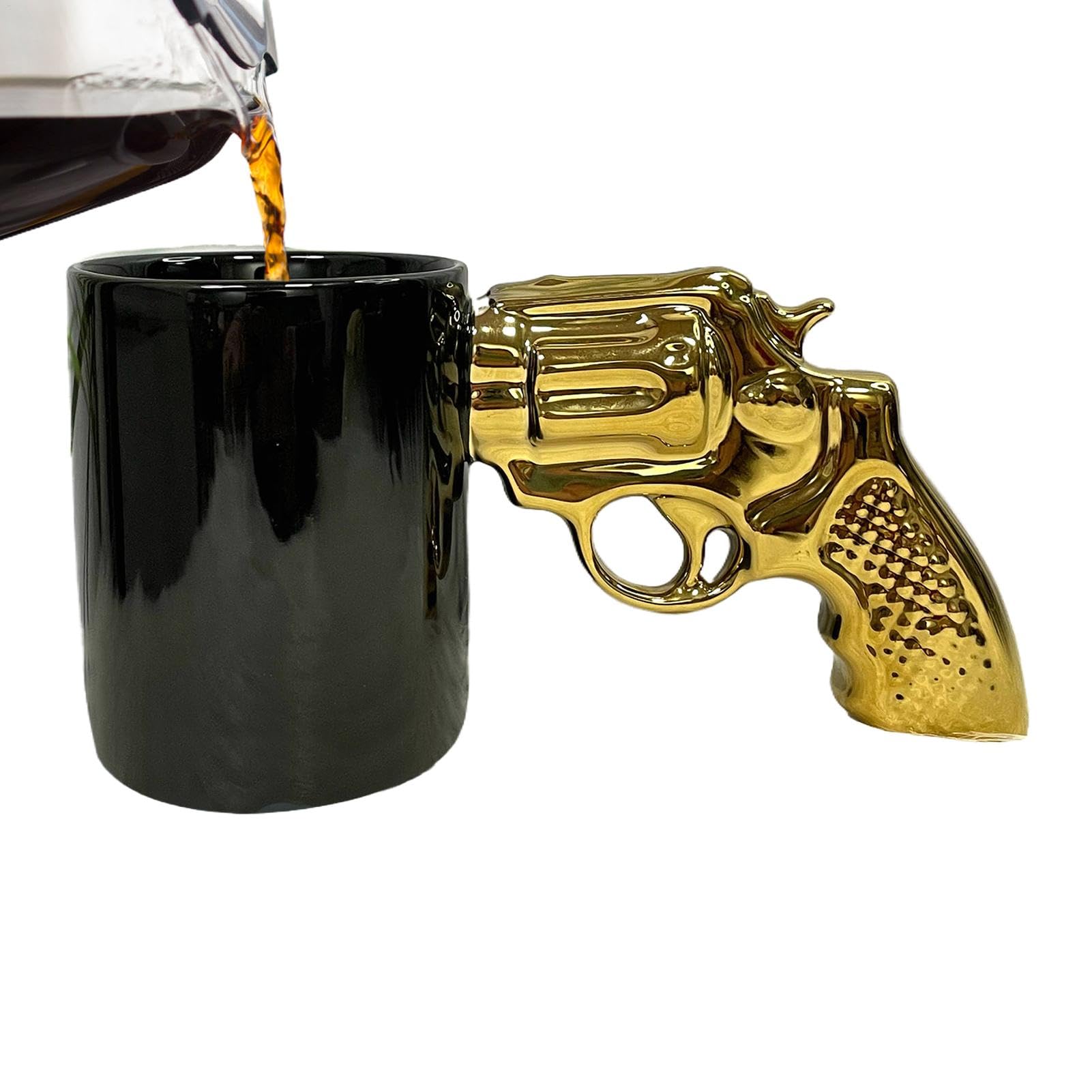 Taza de café cerámica original con asa ergonómica para helado y cerveza