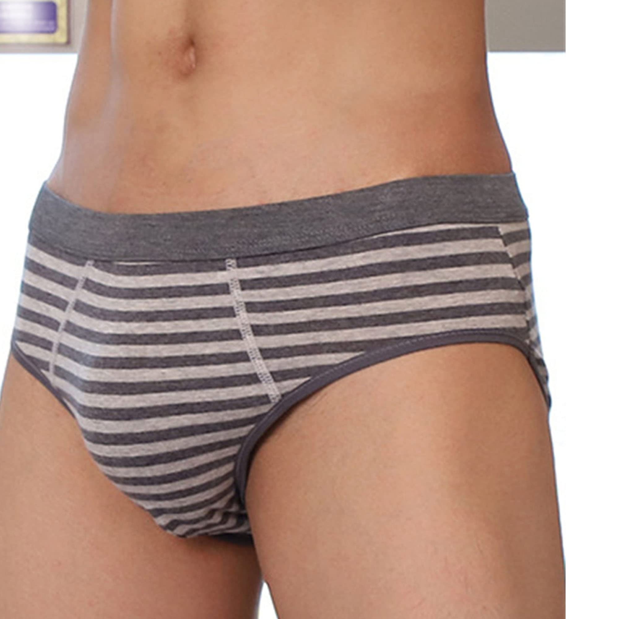 JEShifangjiusu Bragas tipo bóxer de algodón elástico para hombre, 3 unidades