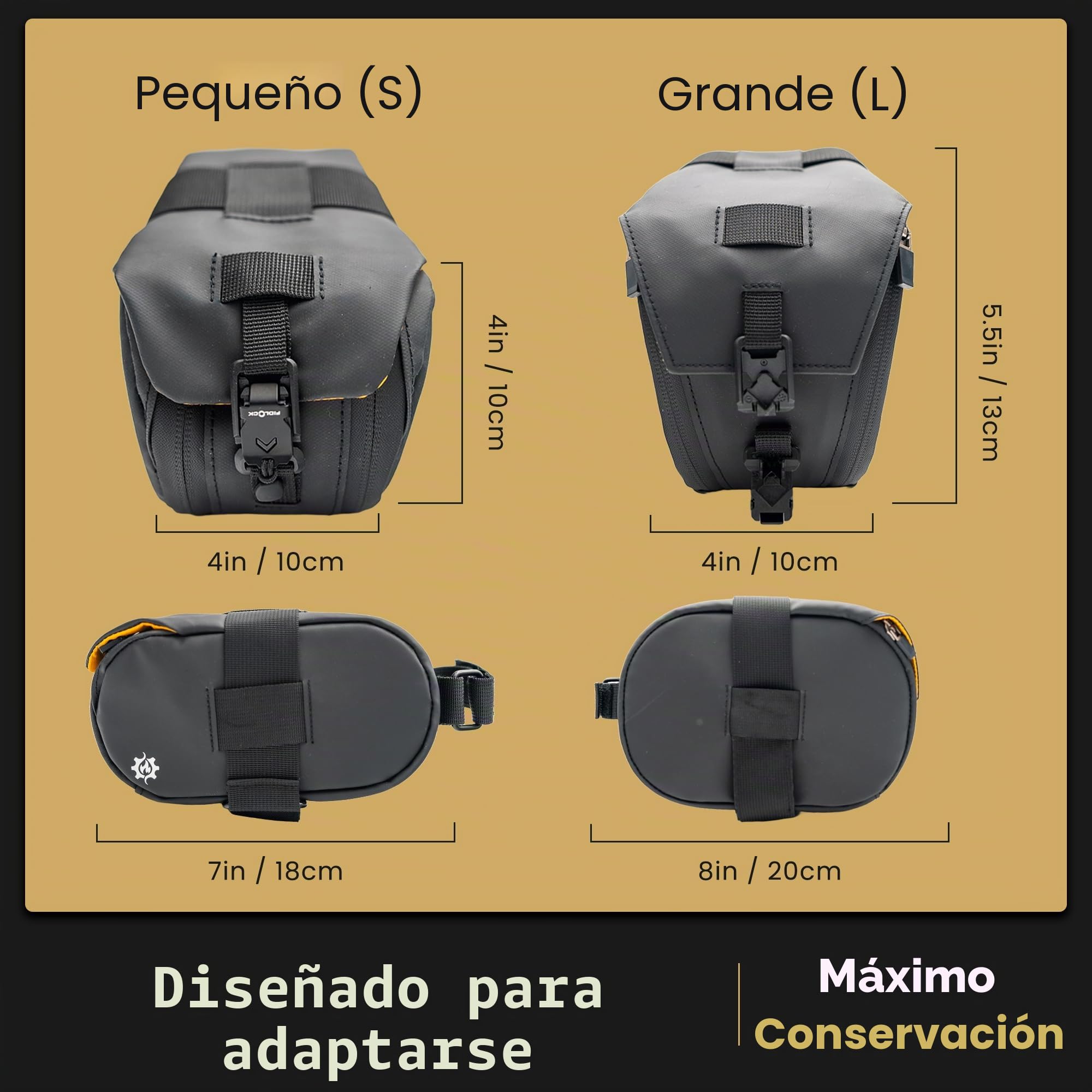Lumiere & Co.BolsaPequeñaSillínBicicletaBolsa Sillín Bicicleta