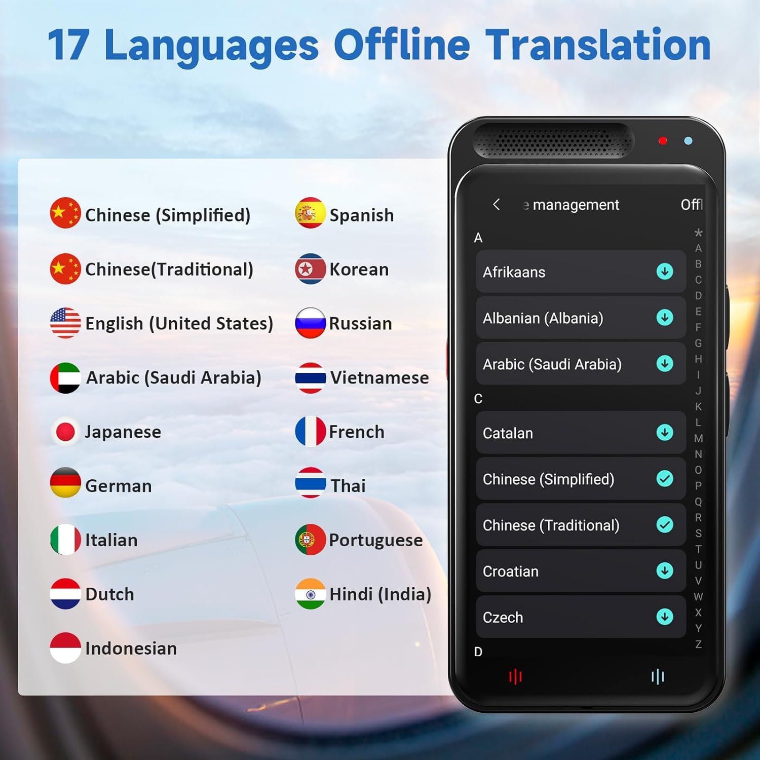 Appareil de traducteur de langue, appareil de traducteur en temps réel prenant en charge ChatGPT, traduction vocale bidirectionnelle haute précision avec 150 langues, traduction vocale/texte/hors