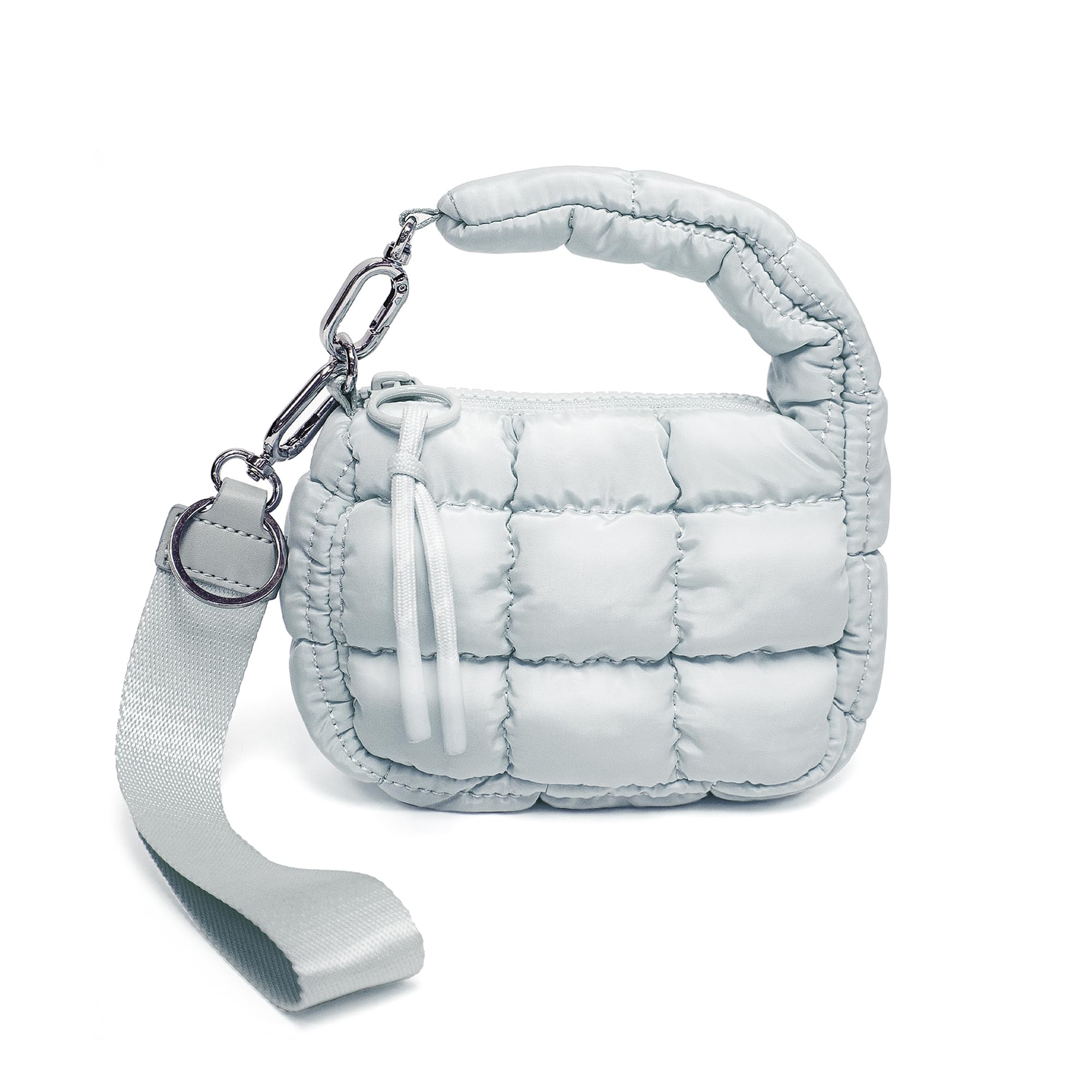 Mini Quilted Wristlet Bag for Women, Puffer Handbags,Evening Bags,Charm Lipstick Bag,Cute bag Charm for Gift