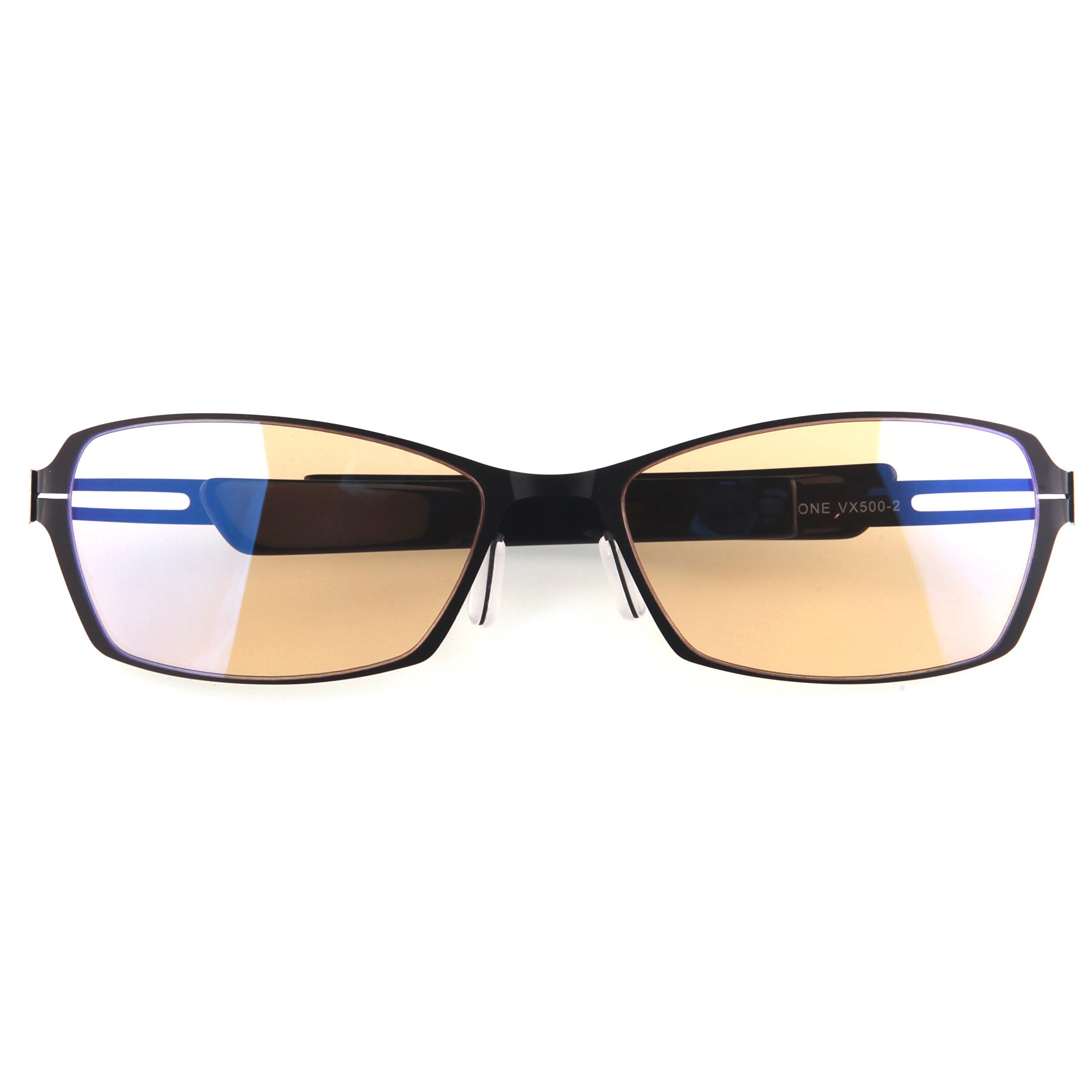 Arozzi Visione VX-500 Computer gaming glasses - Anti-glare, UV and Blue light protection, Eye strain relief, Comfortable gaming, Black