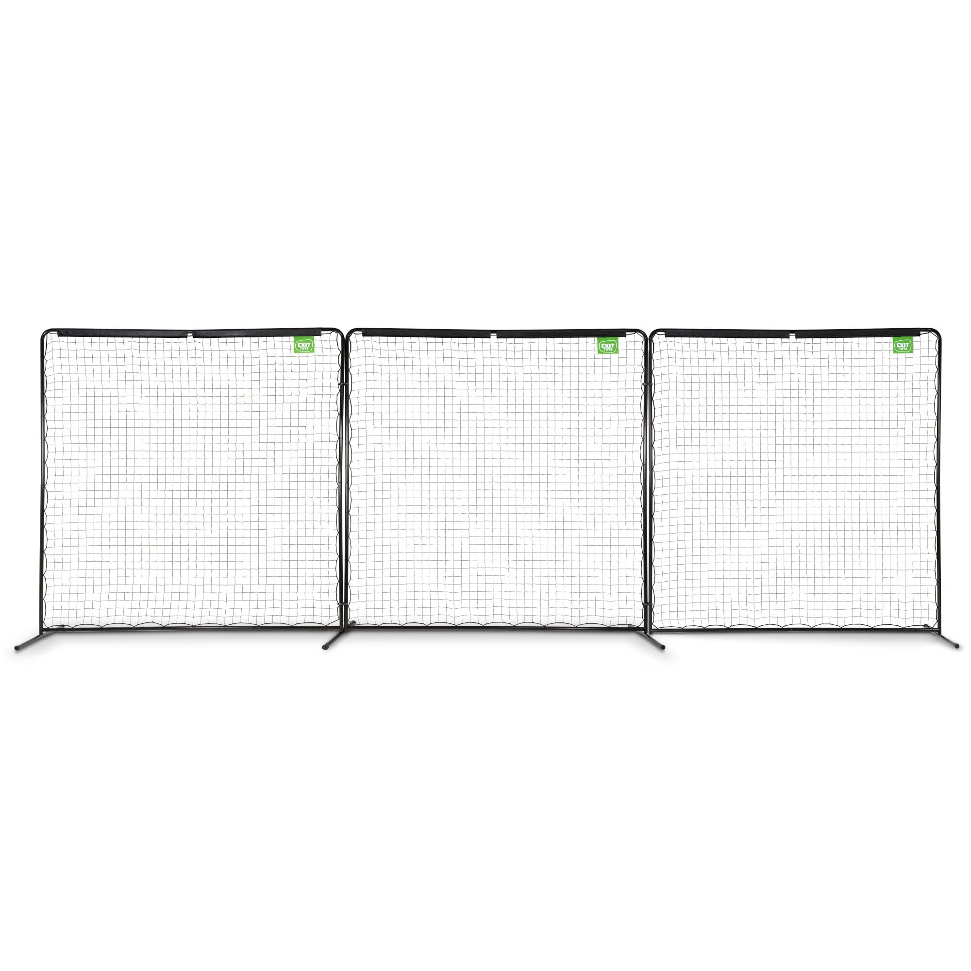 Exit Ballfangnetzanlage Backstop | Leichter Auf- und Abbau | inkl. Heringen und Bodenanker | galvanisierter, pulverbeschichteter Rahmen | für jeden Wetter