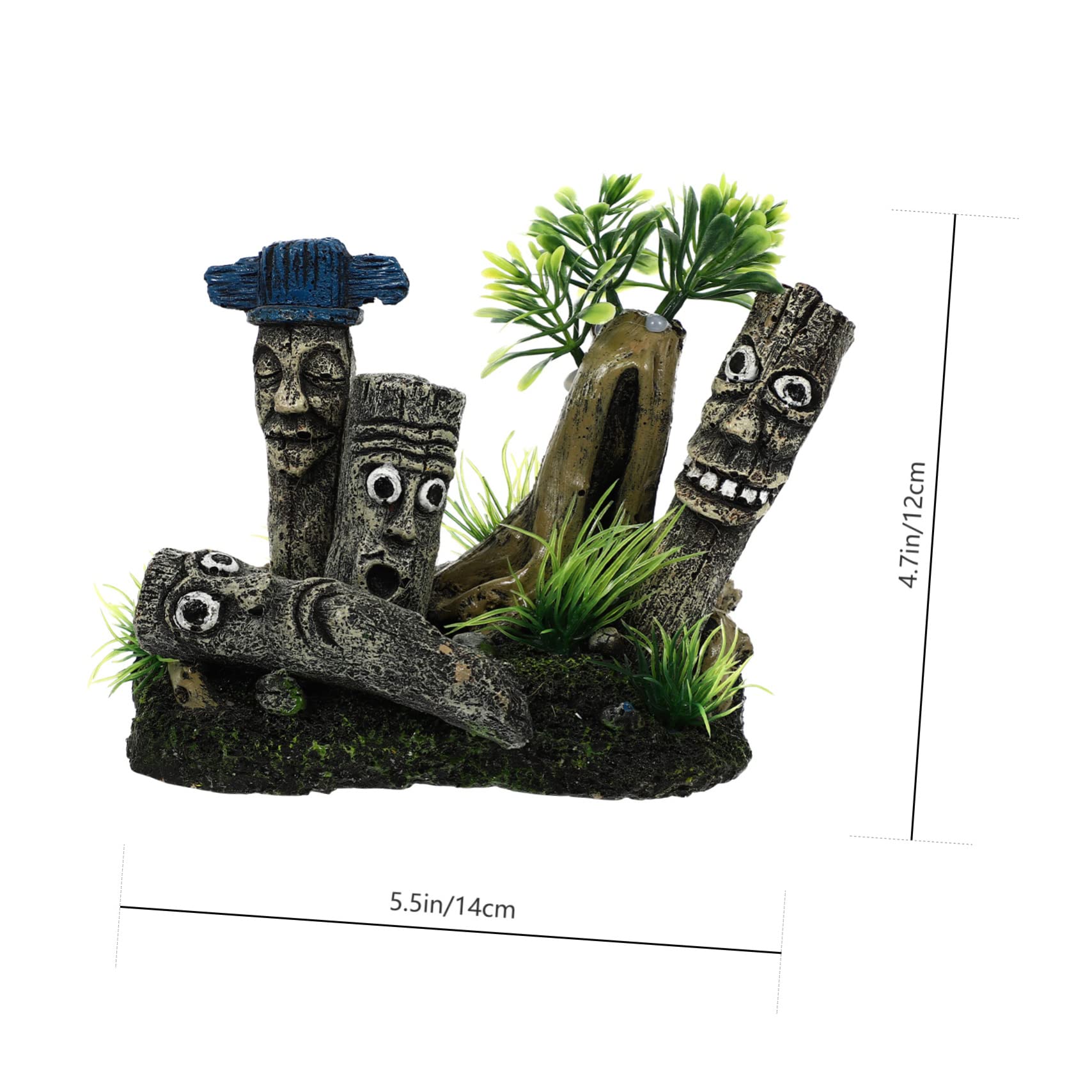 Toyvian Lot De 2 Décorations D'Aquarium en Résine
