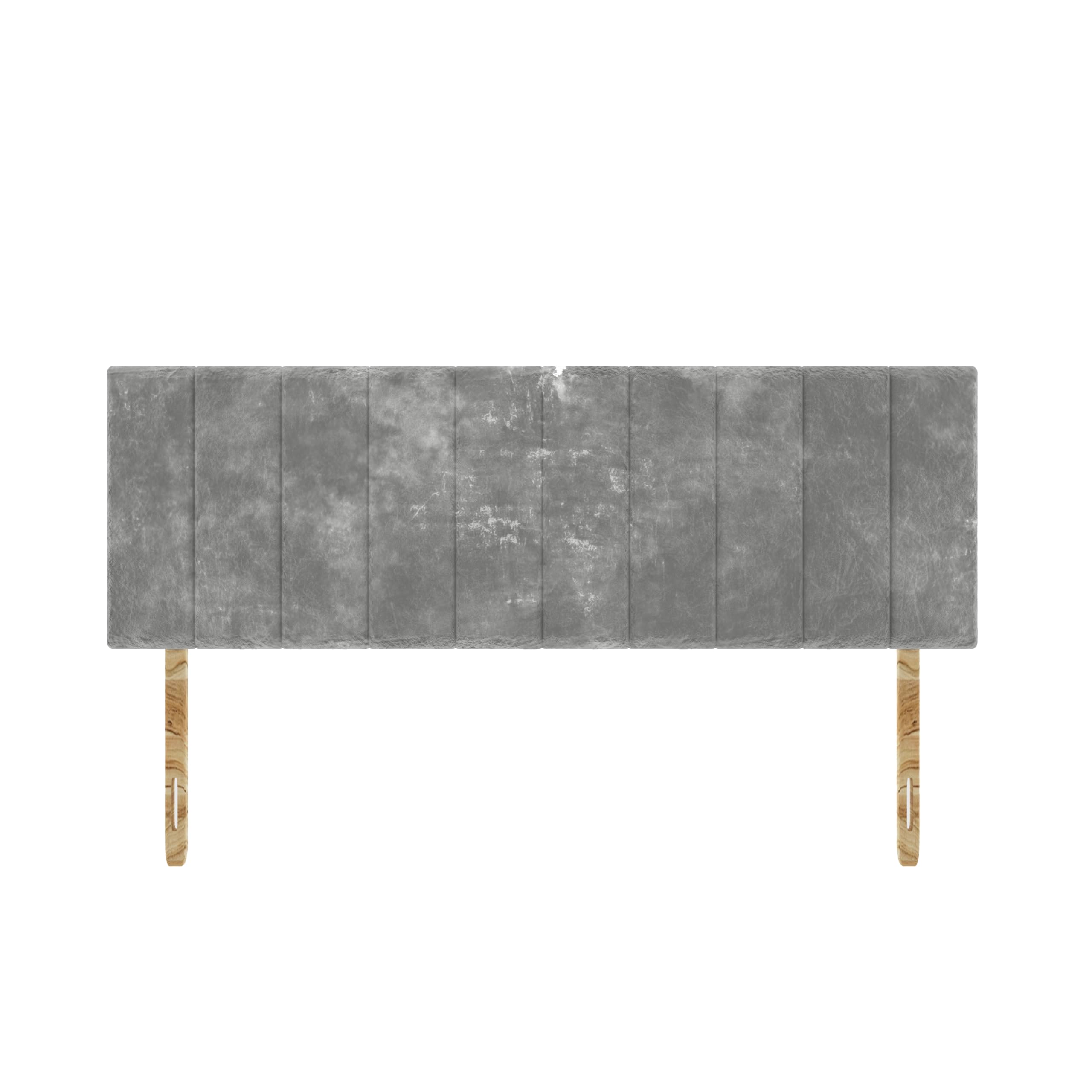 SANA SLEEP Oslo Plush Velvet HeadBoard - Luxury 20" Upholstered Design for Divan Beds - Multiple Fabric Options for Bedroom and Hotel Furniture - 3FT Single - Silver โ image 1