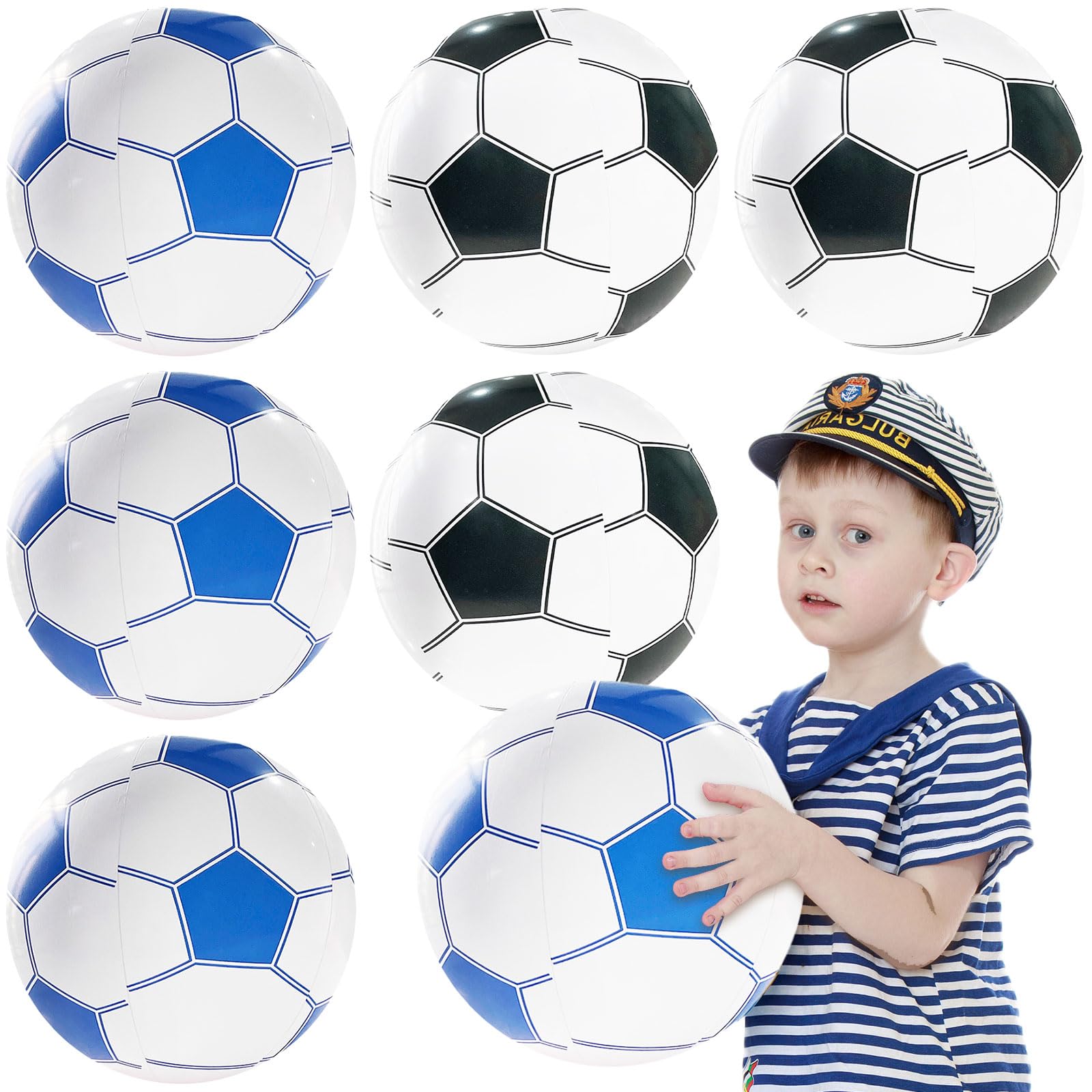 FUIPVGI 6 pelotas de playa inflables, pelota de playa inflable para piscina, pelota de playa de 15 pulgadas, juego acuático impermeable, fútbol de playa, pelota de juguetes de playa