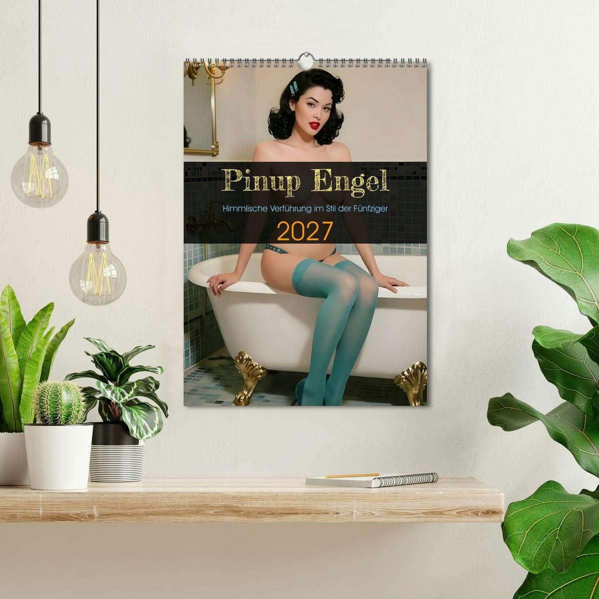 Pinup Engel (Wandkalender 2027 DIN A3 hoch), CALVENDO Monatskalender: Himmlische Verführung im Stil der Fünfziger (CALVENDO Erotik)