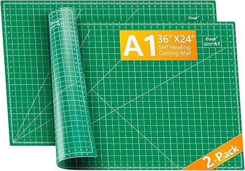 Miniatura 30 de Ecraft Alfombrilla de costura autorreparable, 9 x 12 pulgadas, doble cara de 5 capas para manualidades, costura, tela, acolchado, proyectos