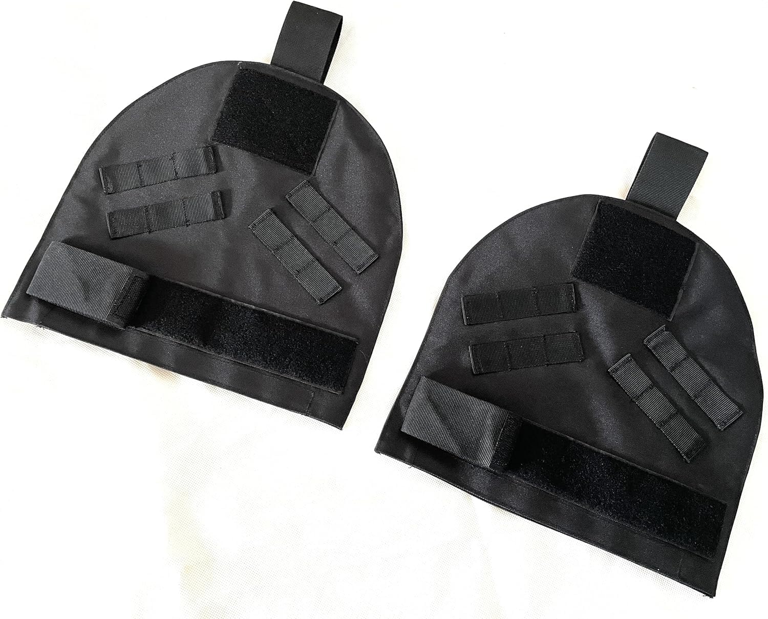 septacgears Airsoft Paintball Tactical Molle Shoulder Pads Molle Outer Guards Shoulder Protector Pads Nylon Set Black