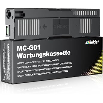 MC-G01 Maintenance Cartridge Compatible with Canon Maxify GX6050 GX7050 Maintenance Cartridge MC G01 for Maxify GX6010 GX7010 GX6020 GX7020 GX6030 GX7030 GX6040 GX7040 GX6060 GX6060 GX7060 GX6070#4628C001