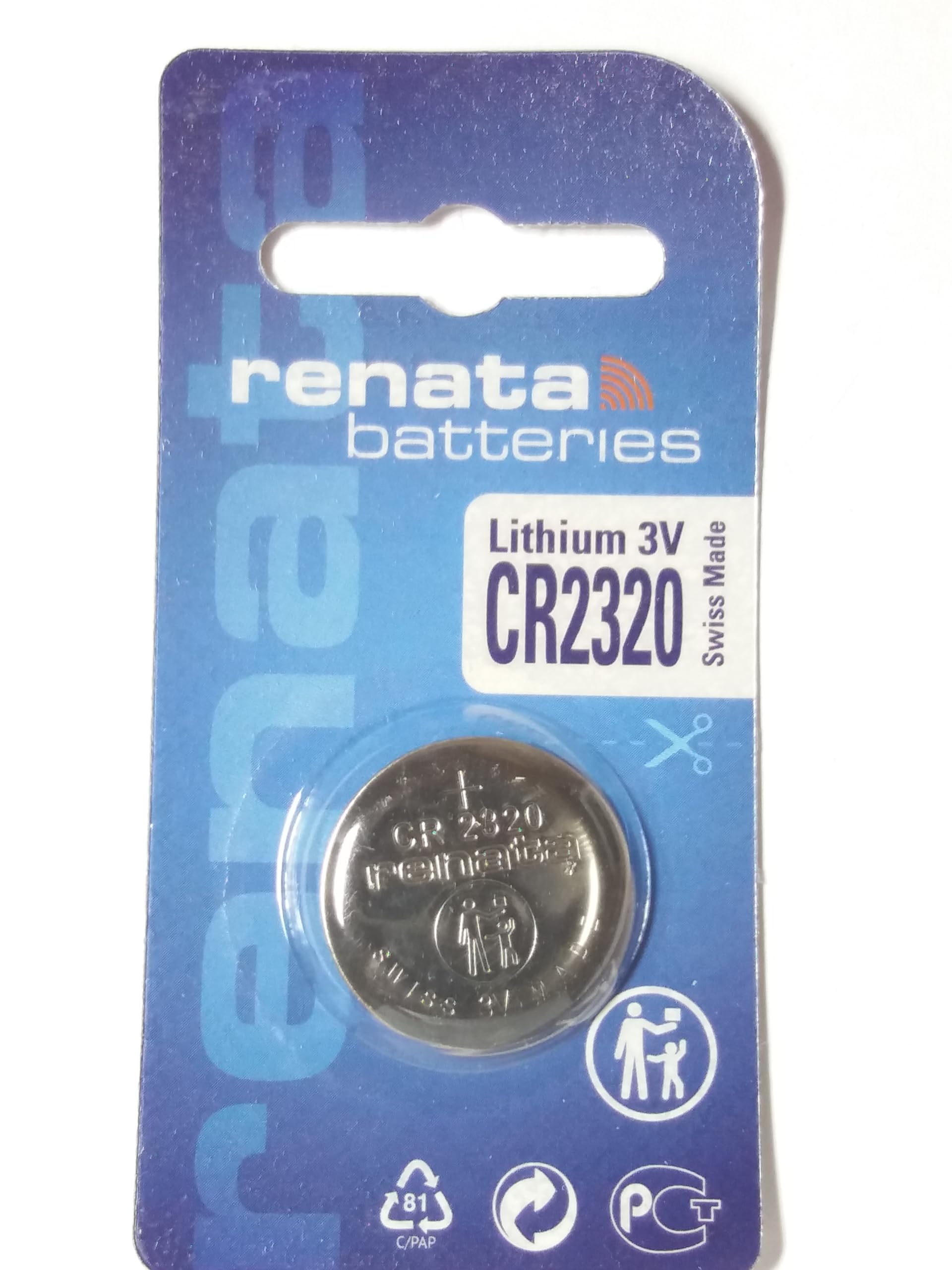 Best Price Square One (1) X Renata Cr2320 Lithium Coin Cell Battery 3V Blister Packed