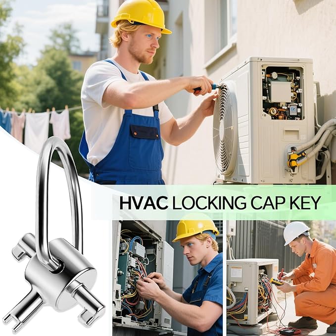 Llave para Tapas de Seguridad HVAC 2 Piezas miniatura 7