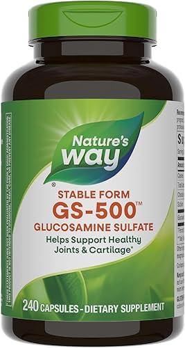 Nature's Way Sulfato de glucosamina GS-500, suplemento de apoyo para la salud de las articulaciones*, 240 cápsulas disponible en Yaxa Costa Rica