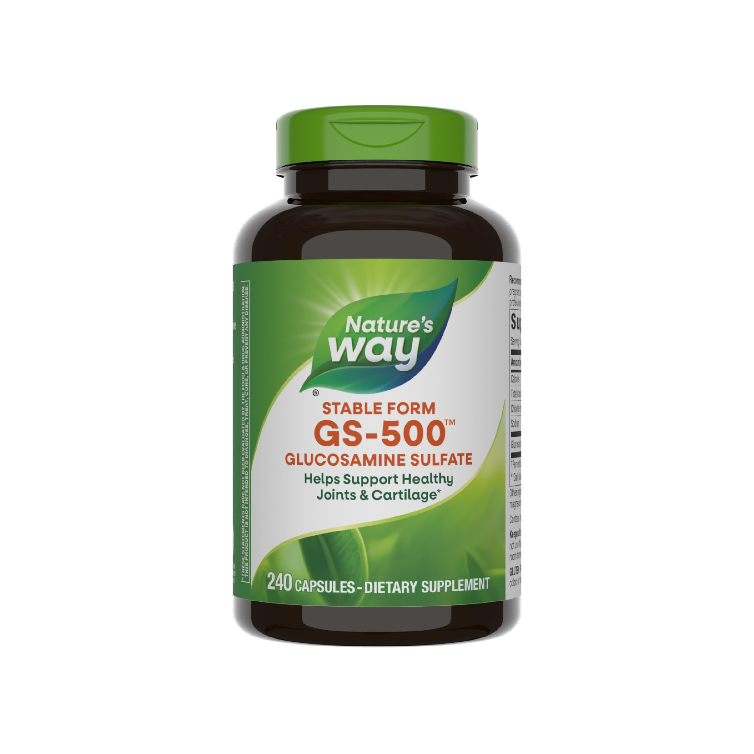 Nature's Way GS-500 Glucosamine Sulfate, Joint Health Support Supplement*, 240 Capsules