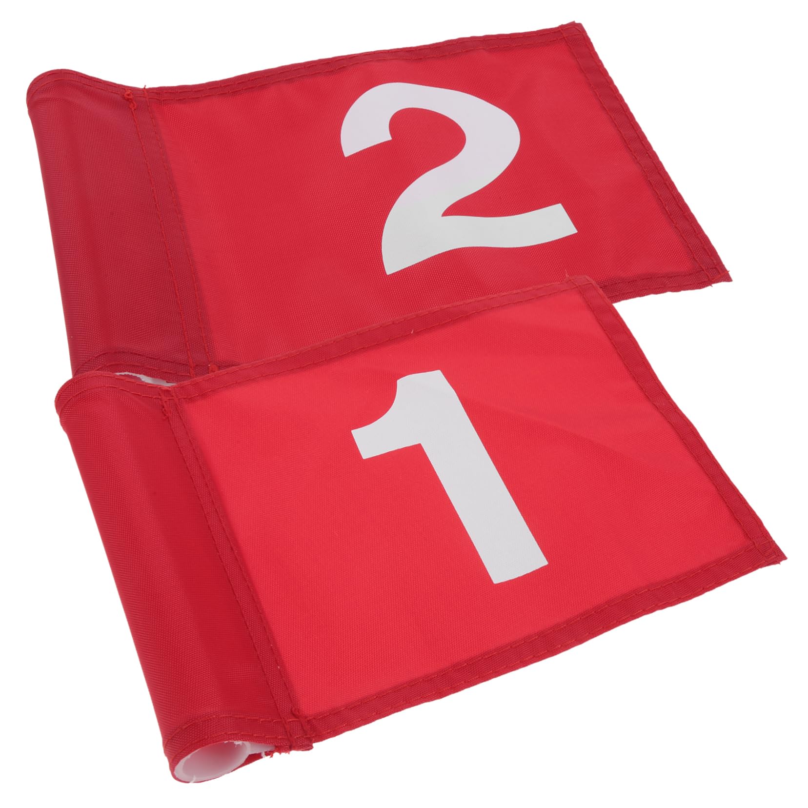 Balacoo 2Pcs Golf Flags Durable Portable Practice Flags for Golfing Polyester for Backyard Training Golf Course Supplies Design