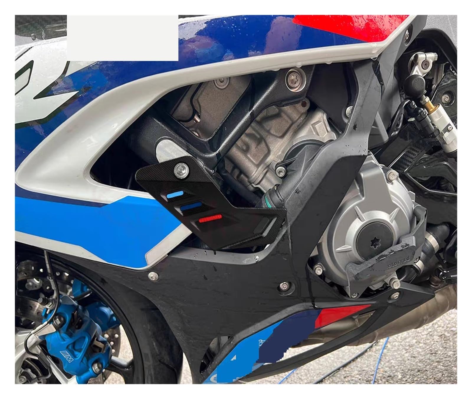 Compatible With S1000RR S1000 RR S 1000RR 2019 2020 2021 2022 Motorcycle Engine Crash Pad Fairing Guards Frame Slider Crash Protector(Blue)