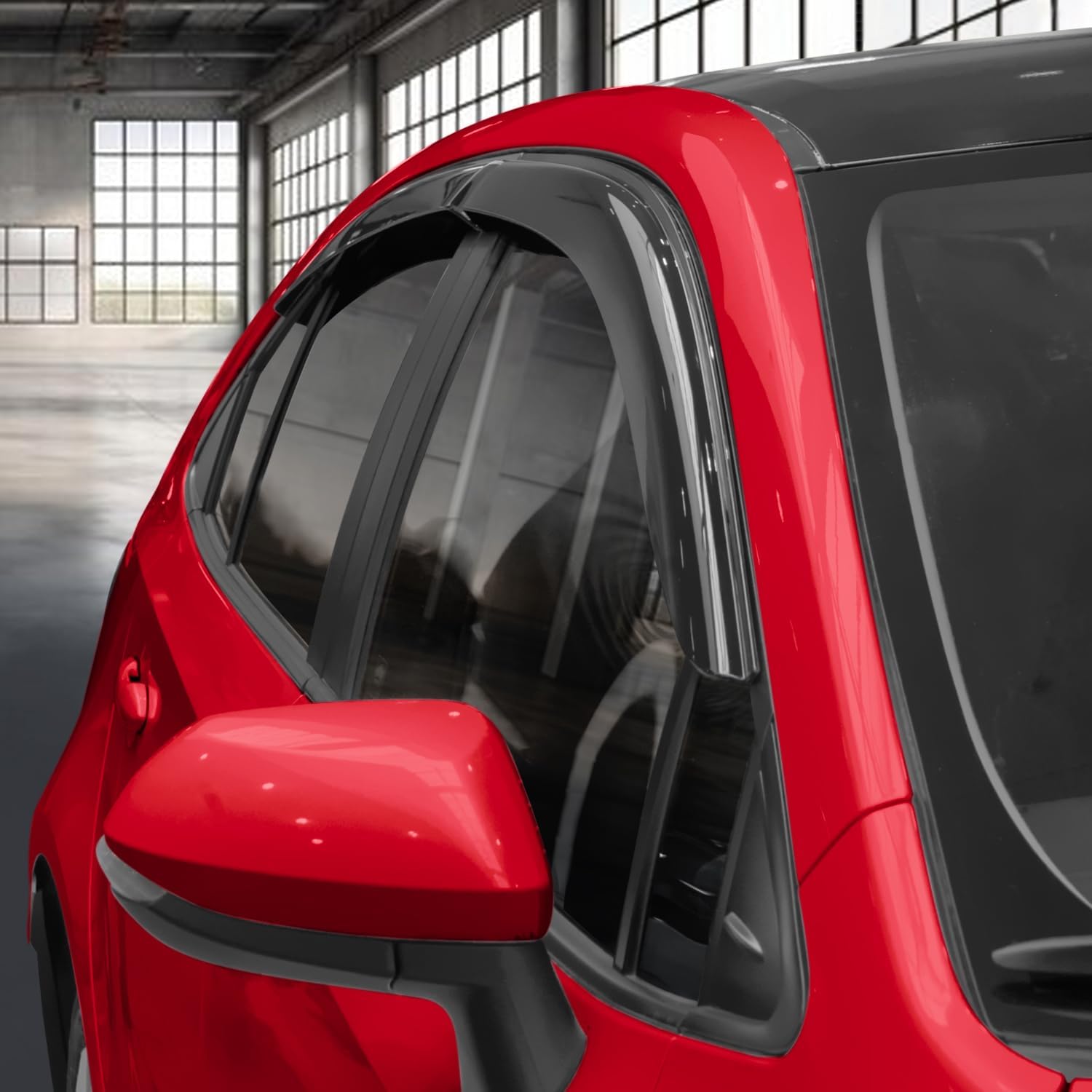 Voron Glass Tape-on Extra Durable Rain Guards for Toyota Corolla 2020-2026 Sedan, Window Deflectors, Vent Window Visors, 4 Pieces - 100791