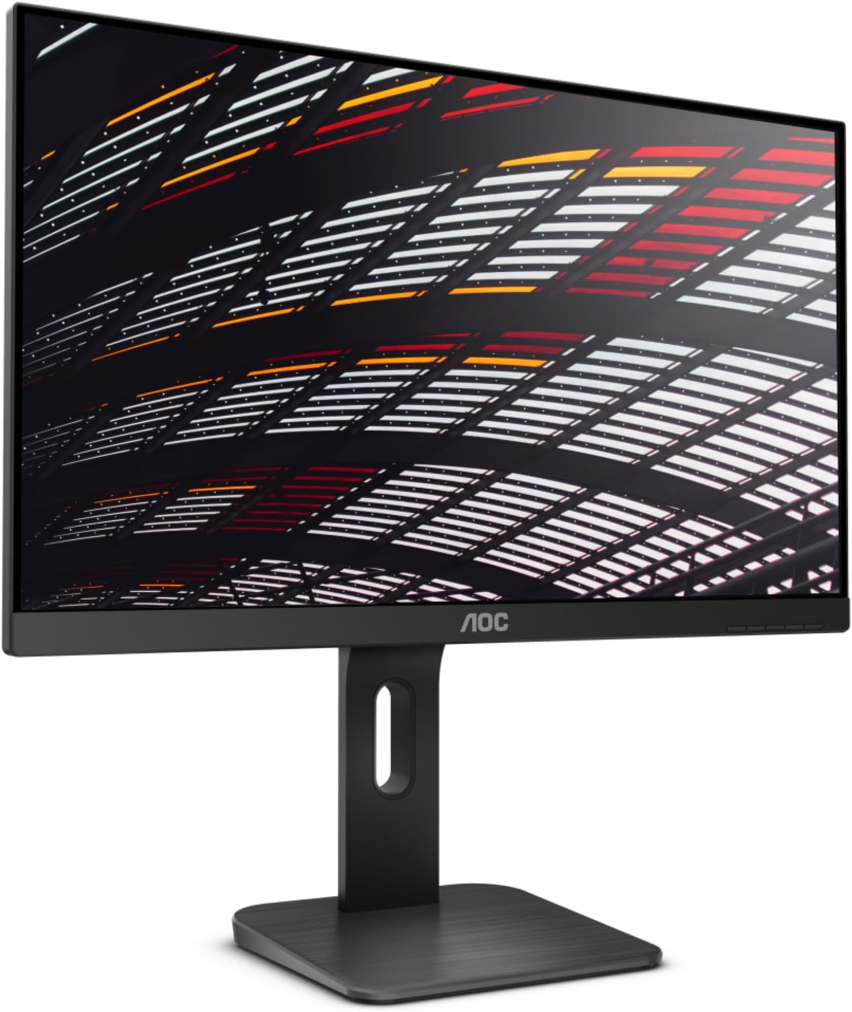 AOC 24P1 - 24 Inch FHD Monitor, 60Hz, 5ms, IPS, Speakers, Height Adjust, USB Hub, Flicker Free (1920x1080 @ 60Hz, 5ms, IPS, 250cd/mยฒ, HDMI/VGA/DVI/DP/USB 3.2)