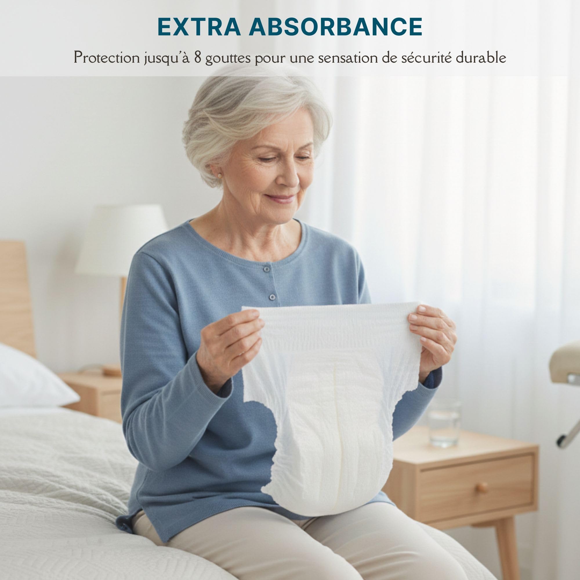 Dailee Pants Maxi XXL - 40x Couches Adultes, Couche Culotte Incontinence Femme et Homme - 4 Paquets de 10 Slip Incontinence, Culotte Jetable