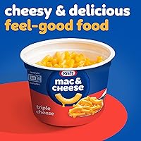 Vista 9 de Kraft Macarrones con queso triple y macarrones fáciles de usar para microondas (paquete de 4 unidades, tazas de 2.05 onzas)