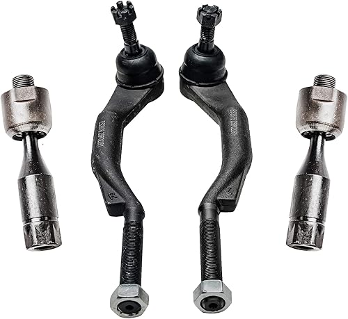 Detroit Axle - 4 barras de acoplamiento delanteras para Chevrolet Trailblazer GMC Envoy 2003-2009 2004 2005 2006 2007 2008 Reemplazo de extremos de