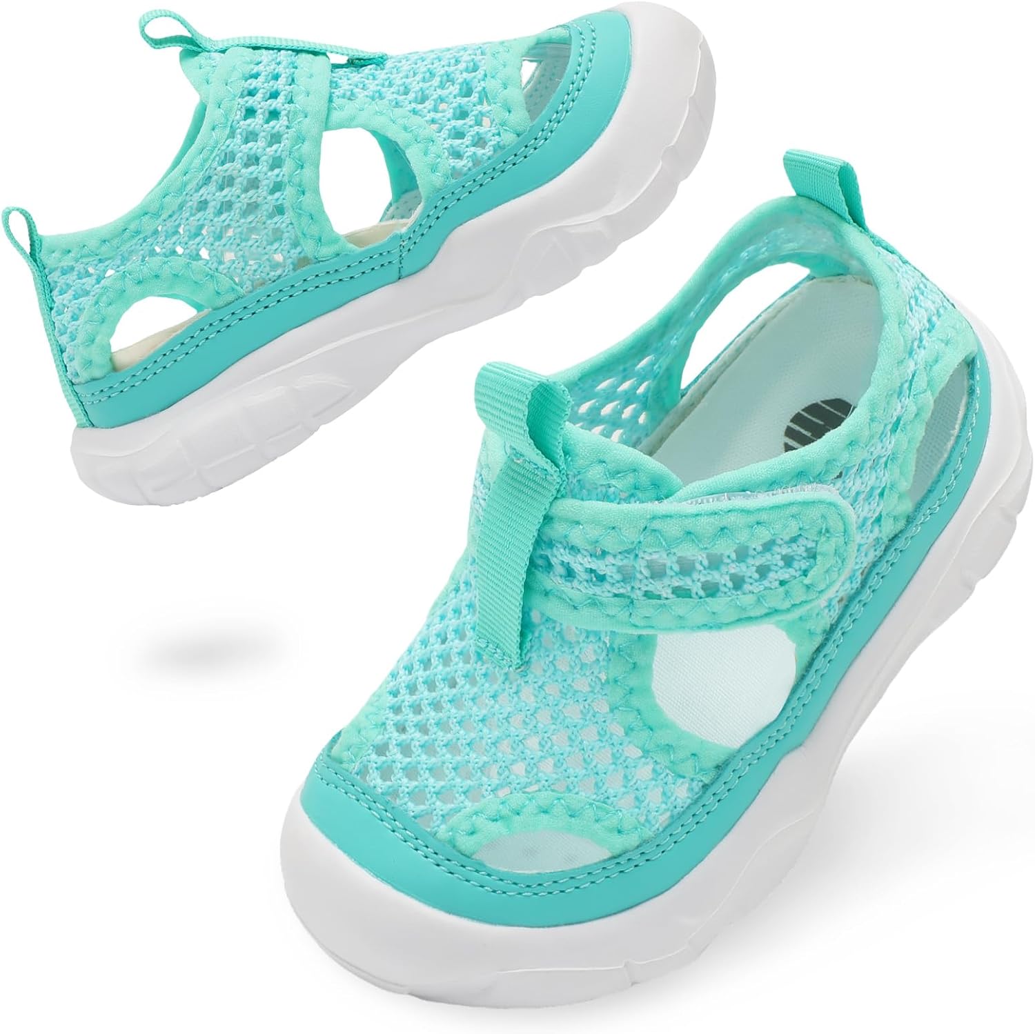 BARERUN Kids Water Shoes Boys Girls Barefoot Aqua Socks for Swim Surf Pool Beach Sport Lightweight Breathable Sandal Athletic Slip-On Sneaker for Toddler Outdoor Indoor 5.5 Toddler Lightgreen
