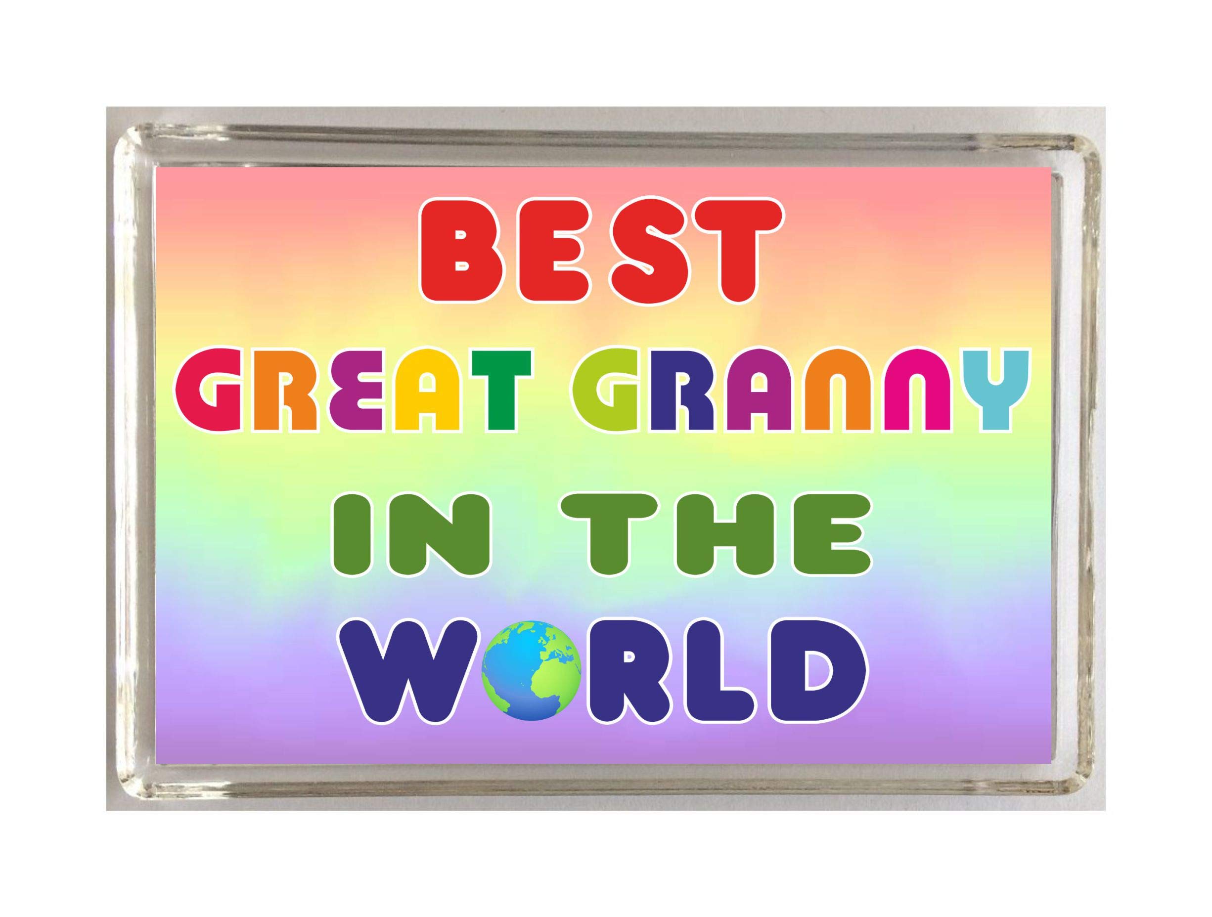 Clare's Cosmetics Multicolor 'Clare's Cosmetics' Gift For Great Granny – Best In The World – Novelty Fridge Magnet Present