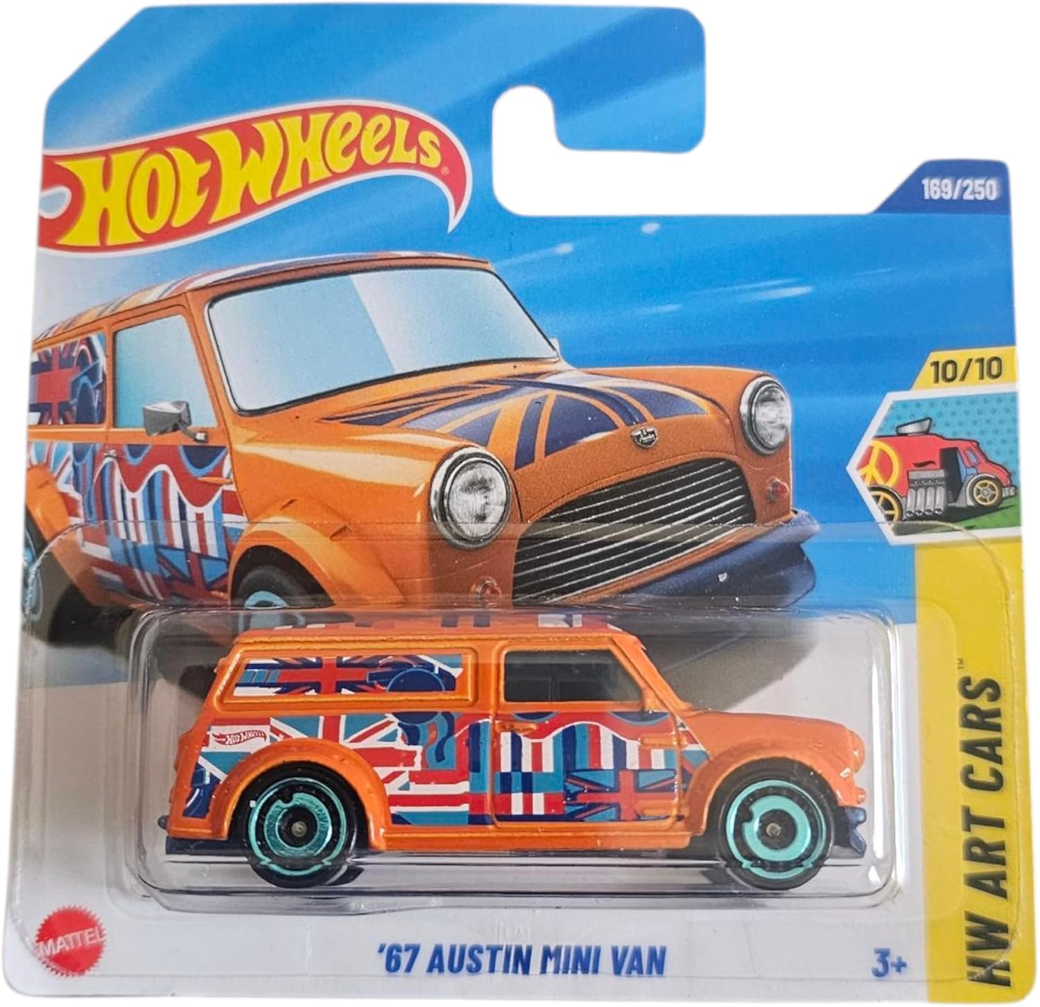 Hot Wheels 67 Austin Mini Van 2025, Jbb00, 169/250 '67 Austin Mini Van, 1:64 Scale