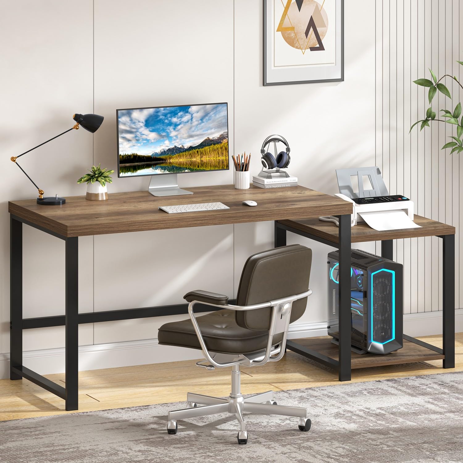 Photo 1 of FOLUBAN 63 Inch Computer Desk