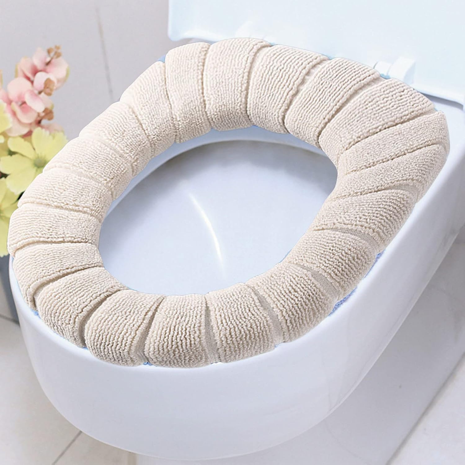 Amazon Toilet Seat Cover, Toilet Seat Mat, 便座シート 便座カバー ずれない ふんわりタイプ