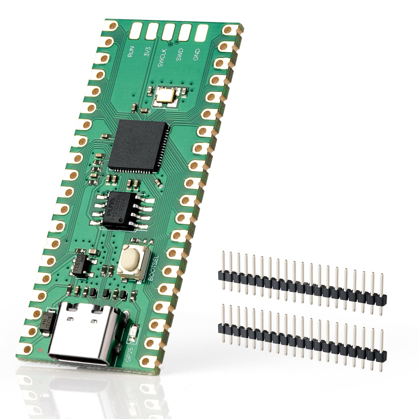 USB C Raspberry PI PICO Development Board Based on RP2040 Microcontroller with 133 MHz Dual-core Cortex ARM M0+Processor, 4MB Flash, Arduino IDE and CSDK Compatible