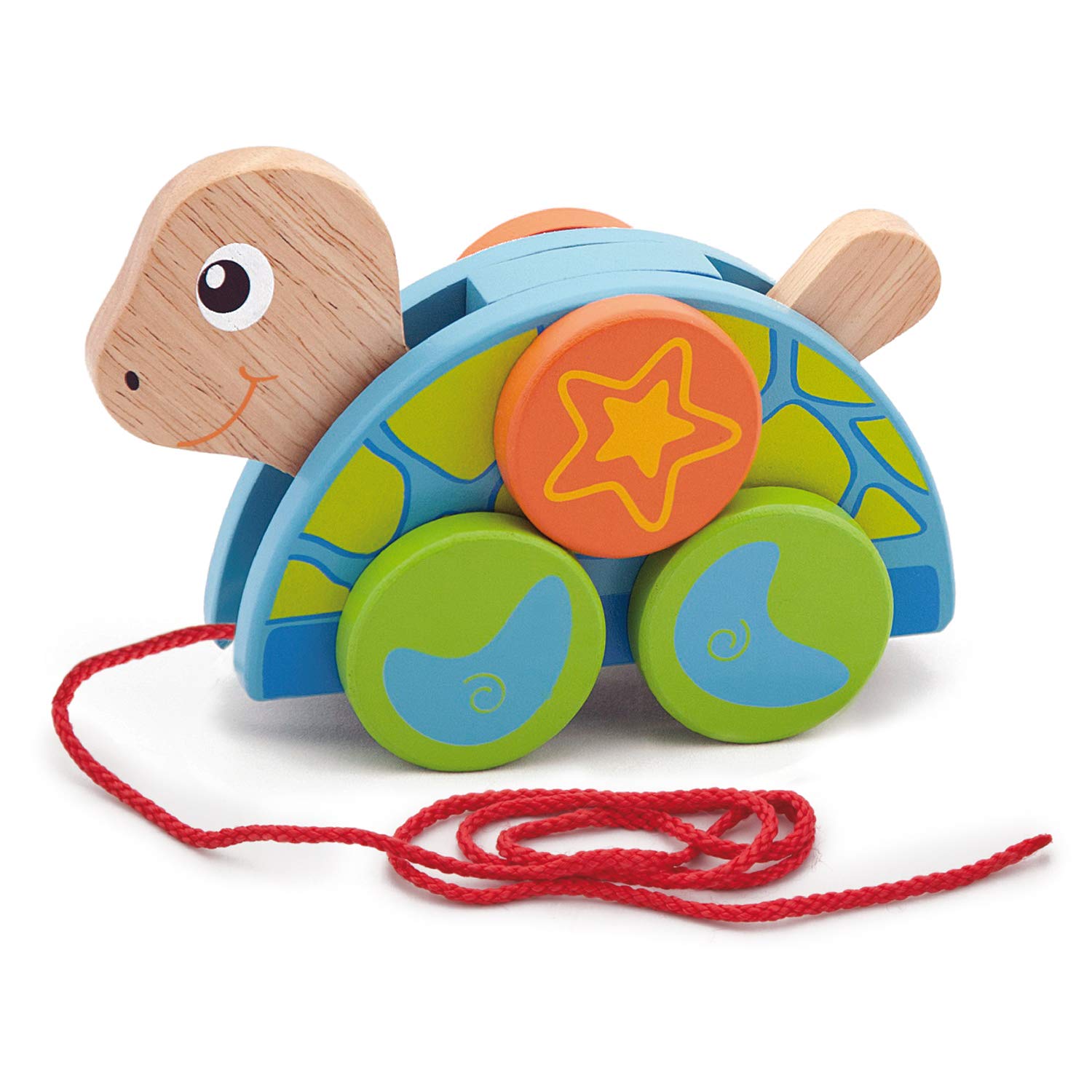 VIGA 50080 Toys-Pull Animal-Turtle Family