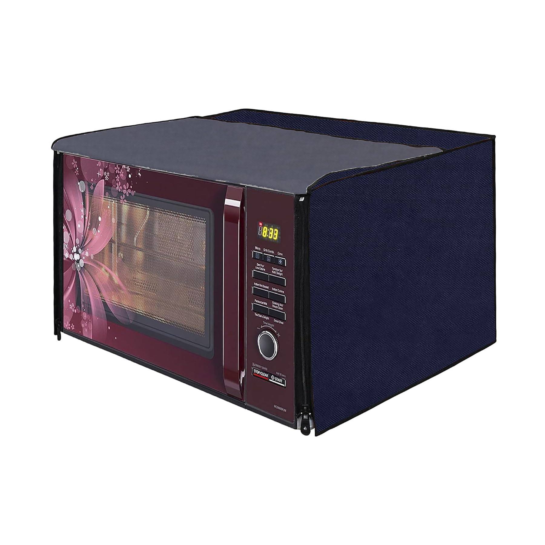Premium Microwave Oven Cover | Dustproof & Waterproof | Compatible with IFB 30 L, LG 32 L, LG 28 L, Samsung 32 L | All-Brand Protection Cover (Navy blue)-image-47