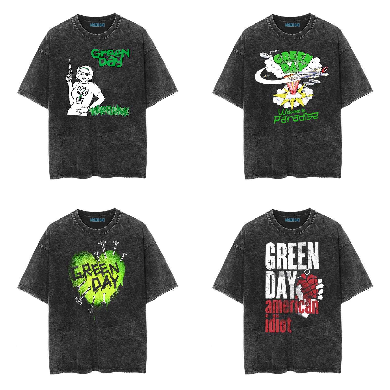 Amazon.co.jp: グリーンデイ 復古 tシャツ 2025 Tシャツ スポーツ