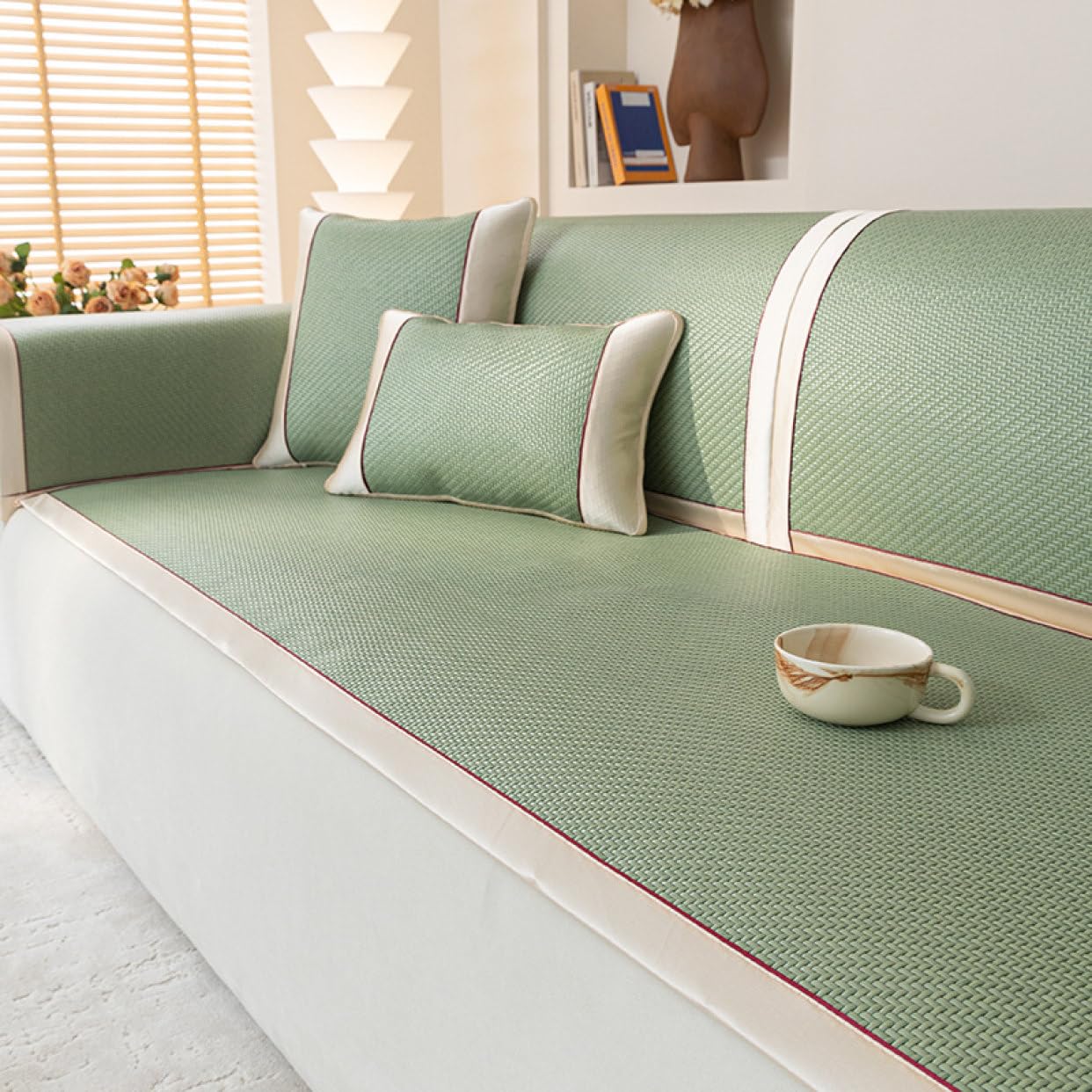 Amazon｜[DLAWF] 籐 座ぶとん 座布団 籐マット 天然 籐 カラー3 シーツ