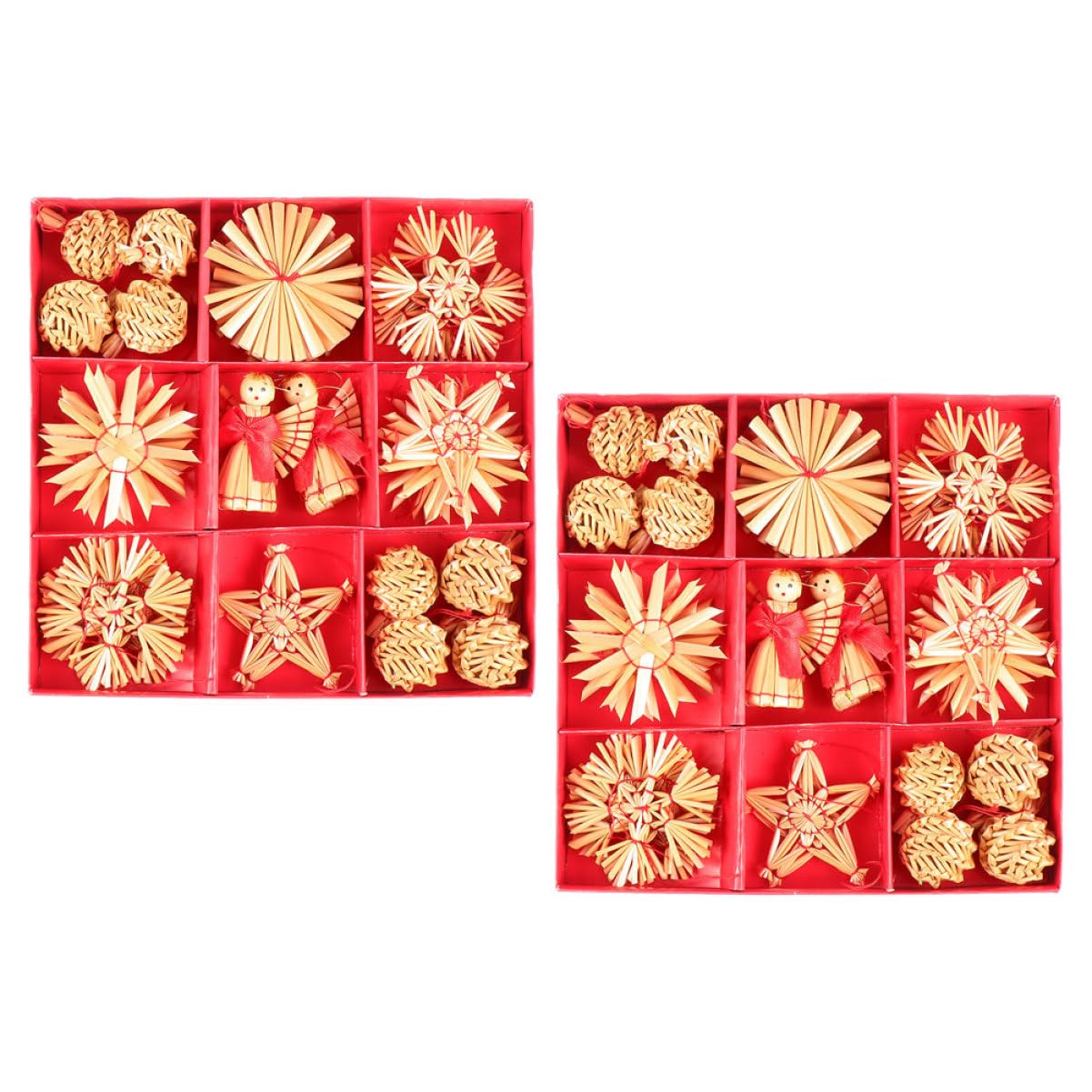 PRETYZOOM 2 Sätze -anhänger Weihnachtsdekorationen Weihnachtskugeln Als Ornamente Handgefertigte Weihnachtsdekoration Weihnachtsanhänger Aus Partyzubehör 2 Boxen * 2