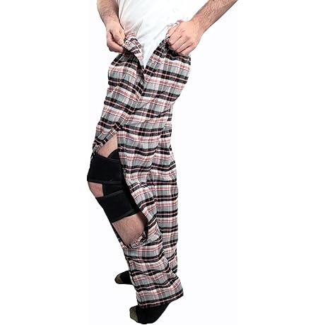 Unisex After Surgery Tearaway Pajamas with Snaps & Pockets