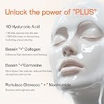 BIODAZZLE Collagen Overnight Deep Hydrating Face Mask, Glass Glow Skin,Elasticity Firming And Moisturizing,33gx4ea