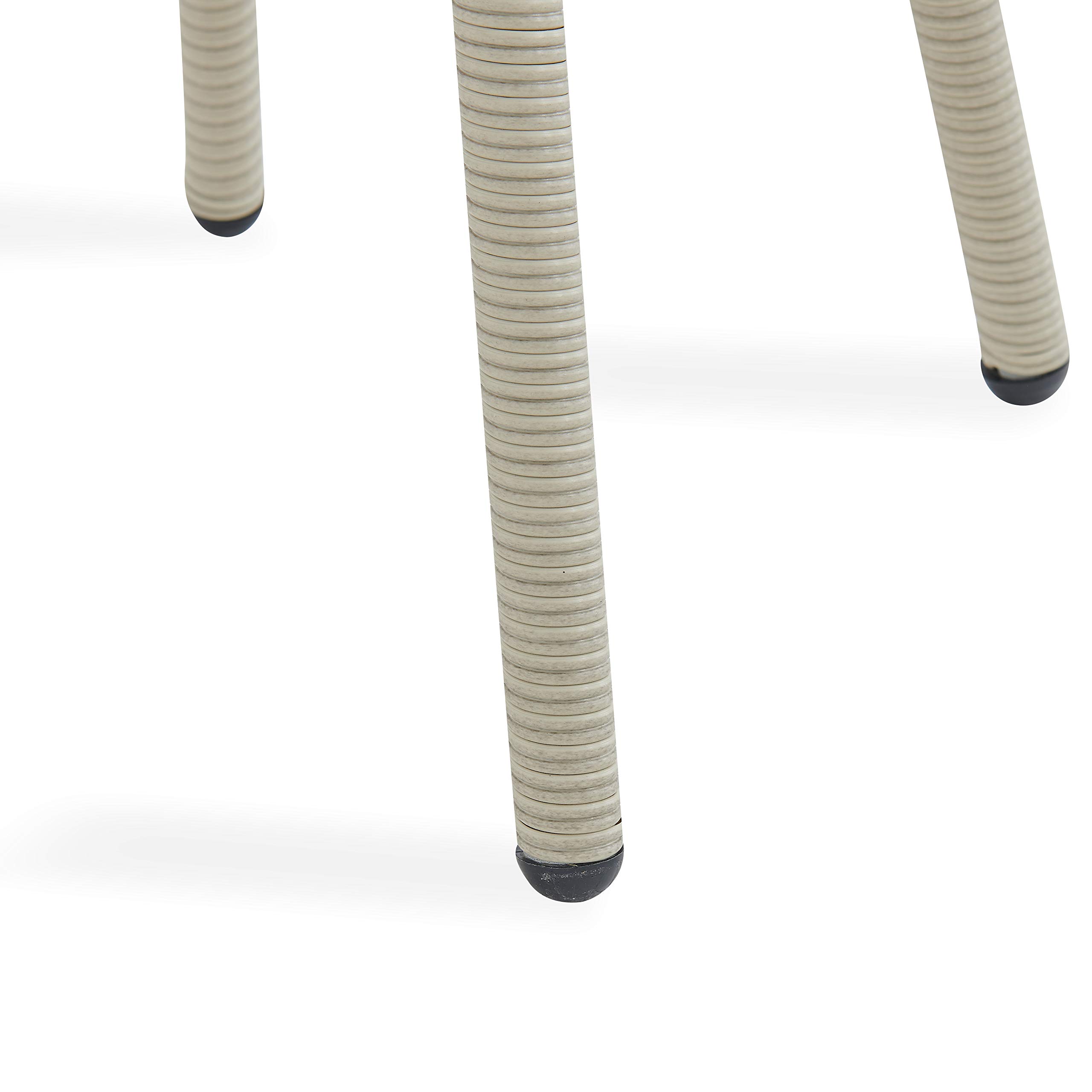 Haven AllWeather Wicker Outdoor Round GlassTop Accent Table with Storage