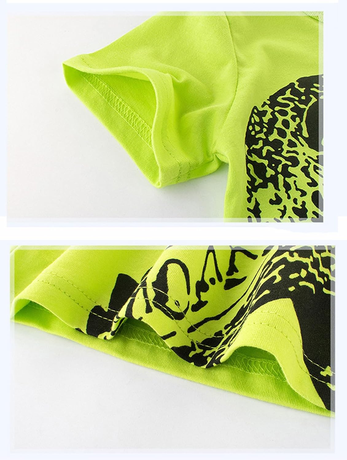 Toddler Boys Dinosaur Shark T-Shirts Short Sleeve Car Excavator Graphic Tees - Image 5