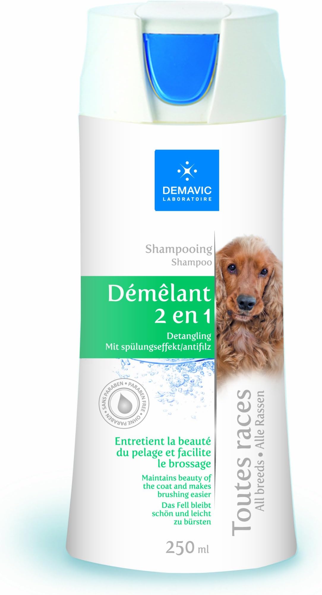 Demavic Laboratoire Contidioning 2 in 1 Shampoo for Dogs, 250 ml
