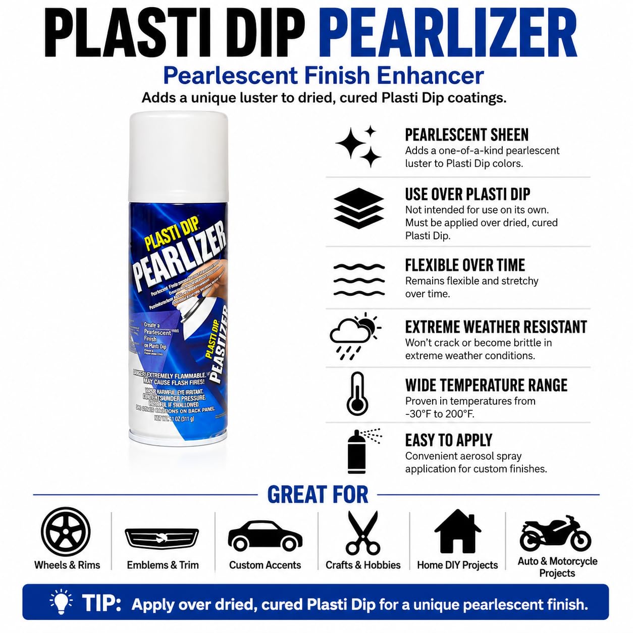 Amazon.com: Plasti Dip Performix 11226 Enhancer Pearlizer and