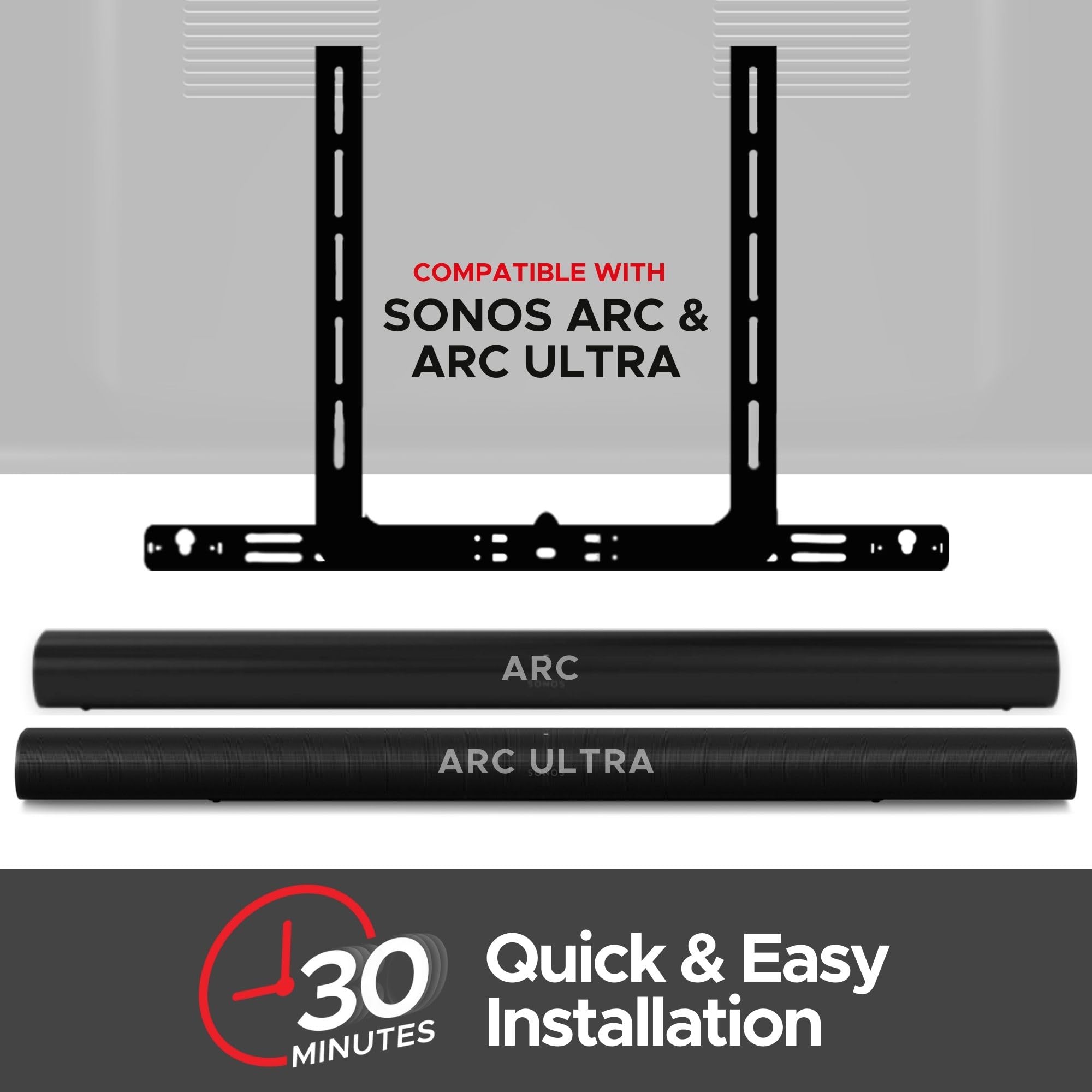 HumanCentric - Soporte de Pared Compatible con Sonos ARC Sound Bar HumanCentric - Soporte de Pared Compatible con Sonos ARC Sound Bar