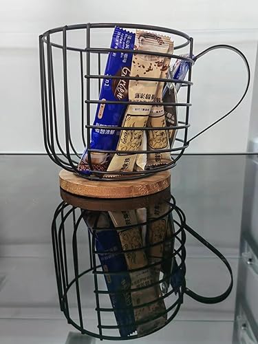 Miniatura 6 de Cestas para cápsulas de café, soporte para cápsulas de café, organizador de cápsulas de café, almacenamiento de cápsulas de café de alambre negro de