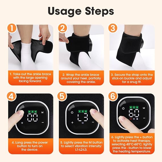 Foot Massager with Heat | Foot Relaxation - Feet Massage Pad | for Runners Travelers Nurses Teachers Home Office Living Room Gym Travel Apartment Studio