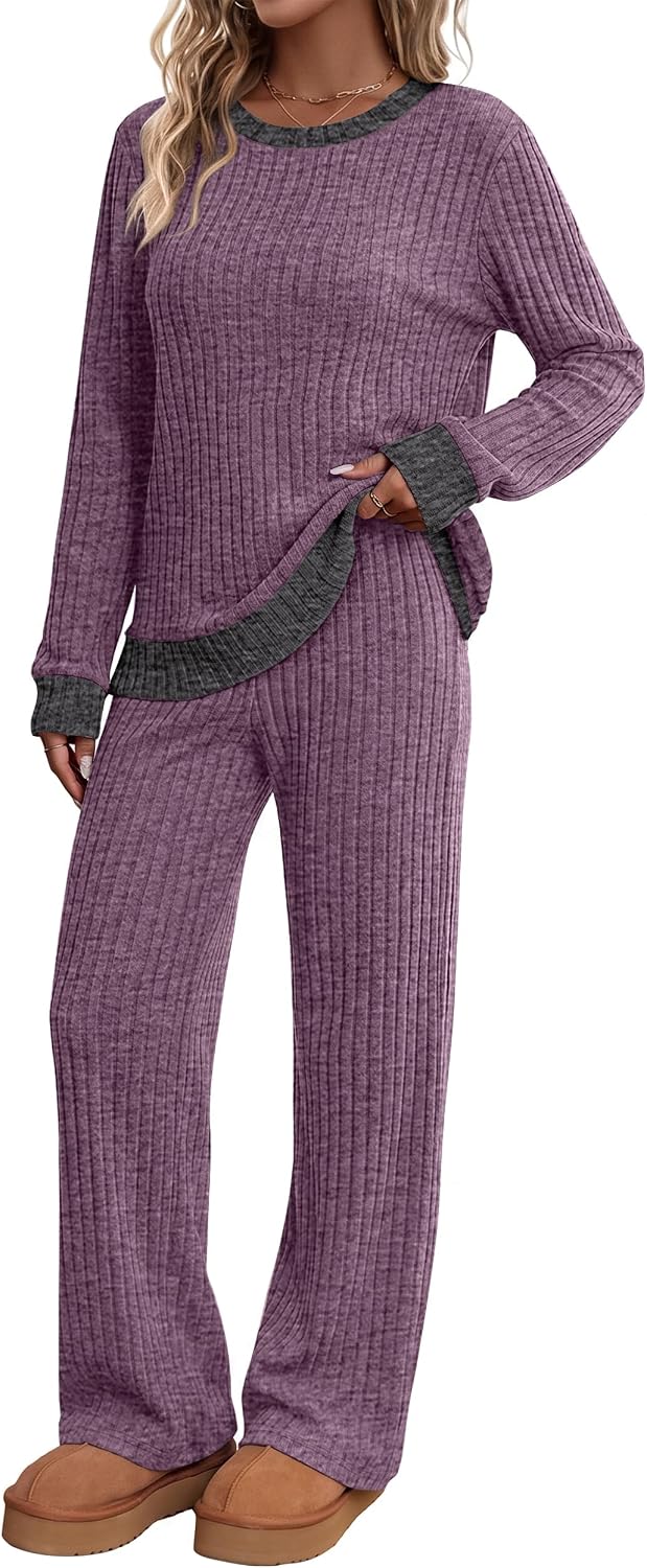  Lounge Sets for Women Two Piece Fall Fashion Matching Sets Comfy Airport Travel Vacation Outfits with Pockets thumbnail
