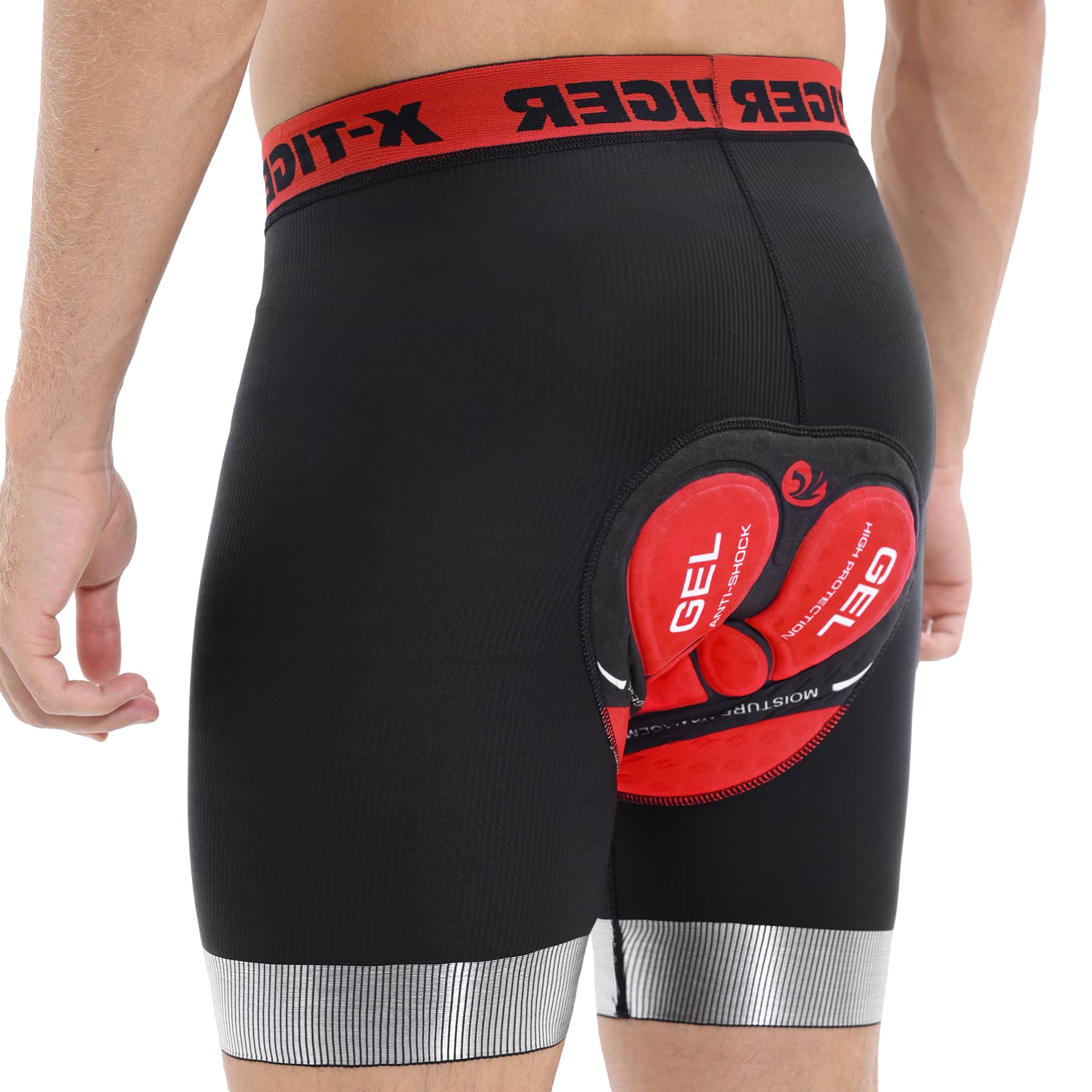 X-TIGER Hommes Sous Vêtements Cyclisme 5D Rembourré Gel Vélo Shorts VTT Doublure Caleçons